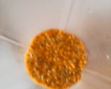 A picture of step 1 of Passion fruit jello.