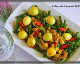 Foto langkah ke 2 dari resep Kacang panjang saus tiram ala chef Lidya (#pr_kacangpanjang).