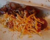 A picture of step 4 of Hotdogs in Tortillas.