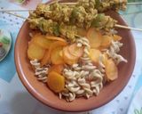 Une image de l'étape 5 de Pâtes complètes healthy avec brochettes d'escalopes.
