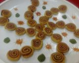 A picture of step 8 of Beet Spirals.