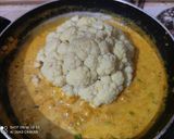 A picture of step 5 of Gobhi Musallam.