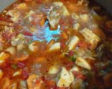 Foto del paso 8 de la receta: Guiso de pollo con porotos y verduras muy sabroso y nuevo cuchillo 🔪