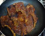 A picture of step 4 of Christmas special Honey pork chops.