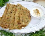 A picture of step 4 of Dill Capsicum Parathas.