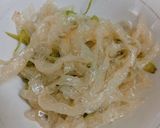 A picture of step 2 of Rice Noodles Made from Rice Paper.