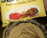 A picture of step 3 of Basbousa.