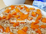 Cake manggo with biskuit marie susu
