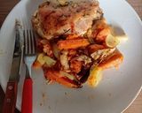 Foto del paso 2 de la receta: Pollo con verduras 🥕🫑🧅