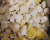 A picture of step 1 of Raw papaya fry.