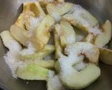 A picture of step 1 of Eggless upside down apple cake.
