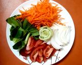 Hình bước làm 1 của món Mì Chũ xào bắp bò