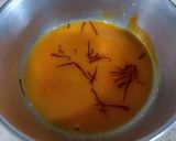 A picture of step 5 of Kesar Rose Kalakand using Alum powder.