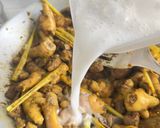 Gambar langkah 4 resipi Rendang Kacang Panjang & Hati Pedal Ayam.