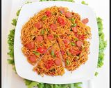 Foto langkah ke 10 dari resep Pizza Mie / Omlet Mie.