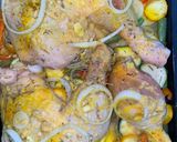 Foto del paso 3 de la receta: Pollo al horno a la cerveza y mostaza con vegetales