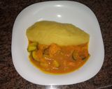 A picture of step 4 of Sweet and sour mashed bananas and zucchini, carrots curry#easter.