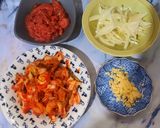 Hình bước làm 1 của món Cơm chiên kim chi