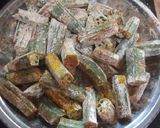A picture of step 3 of Bhindi masala (sabzi).