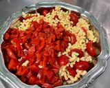 Une image de l'étape 7 de Salade de pâtes aux tomates cerises, poivrons rouges grillés et persil.