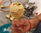 A picture of step 9 of Summer Special Besan Laddoo Ice-cream.
