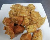 Foto del paso 7 de la receta: Pechuga de pollo en cubos en naranja 🍊