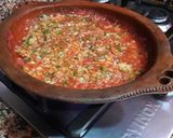 Foto del paso 14 de la receta Tajine de boquerones en salsa de berenjena asada y tomates