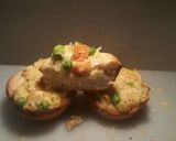 A picture of step 5 of Chicken pot pie CUPCAKES.