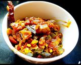A picture of step 4 of Okra | bhindi fry.