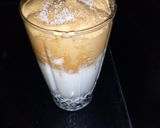 A picture of step 3 of Dalgona coffee.