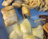 A picture of step 2 of Mackerel with Pineapple.