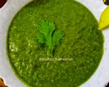 A picture of step 5 of Masala Dalwada with Chutney.