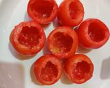 A picture of step 1 of Stuffed tomato bonda.