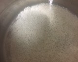 A picture of step 1 of Congee for the Instant Pot.