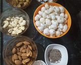 A picture of step 1 of Falahari Dry fruits Namkeen.