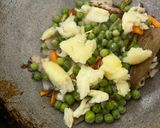 A picture of step 2 of Veg pulav (Leftover rice).