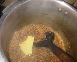 A picture of step 3 of Qeema with mix veg.