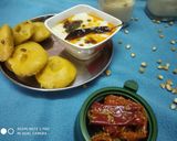 राजस्थानी मक्के के ढोकले और कढ़ी (Rajasthani makke ke dhokle aur kadhi recipe in Hindi) रेसिपी चरण 7 फोटो