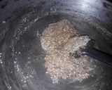 A picture of step 2 of Rajgira seed burfi.