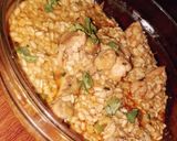 A picture of step 7 of Maash ki daal chicken.