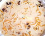 A picture of step 5 of My No Crust Homemade Mushroom, Chedder Cheese and onion Quiche.