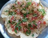 A picture of step 4 of Masala papad.