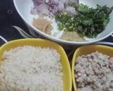 A picture of step 1 of Chicken Kobiraji/ Cutlets wrapped in an egg nest.