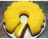 Foto langkah ke 15 dari resep Puding Busa Jeruk Lapis Cokelat.