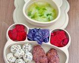 Hình bước làm 4 của món Chả Mực Bắp Cải Tím (Bé Ăn Dặm)