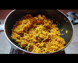 A picture of step 6 of Veg pulao.