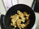 หนังไก่ทอด(เกือบคลีน)​ไว้กินกับส้มตำ