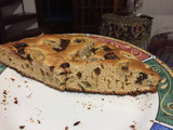 Torta de banana y chocolate 70 % amargo