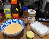 A picture of step 1 of Ebi Nira Harumaki - prawn and garlic chive rice paper packets.