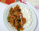 Foto langkah ke 3 dari resep Nasi Gila Vegetarian.